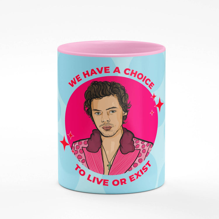 Harry Pink Mug - Blue Inner and Handle