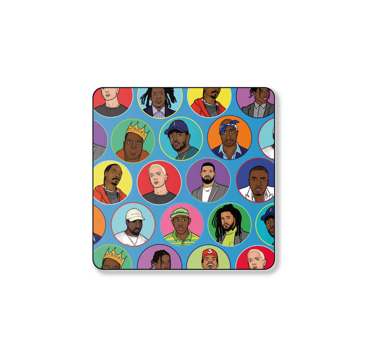 Rap Legends Square Coaster: No Packaging
