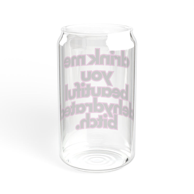 Drink me glass, 16oz