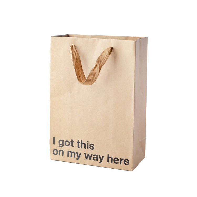 On My Way Gift Bag, BAG-011 (3-Pack): Brown
