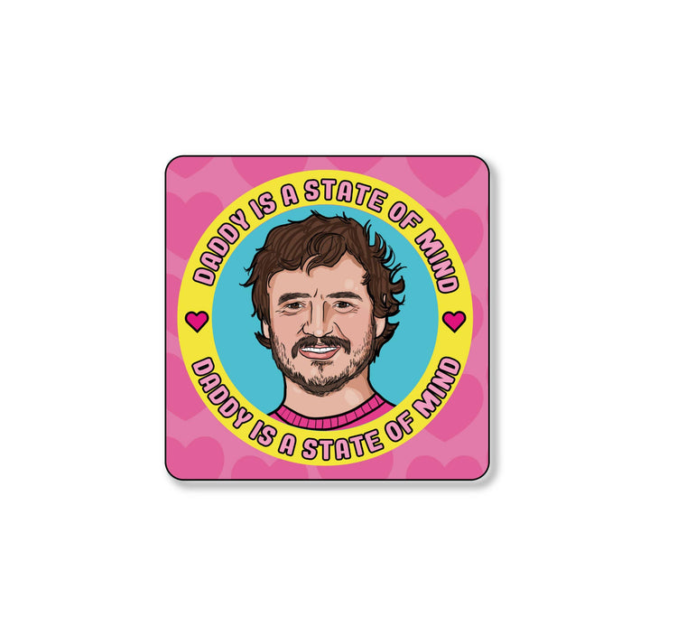 Pedro Pascal Daddy Square Coaster