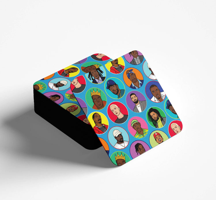 Rap Legends Square Coaster: No Packaging