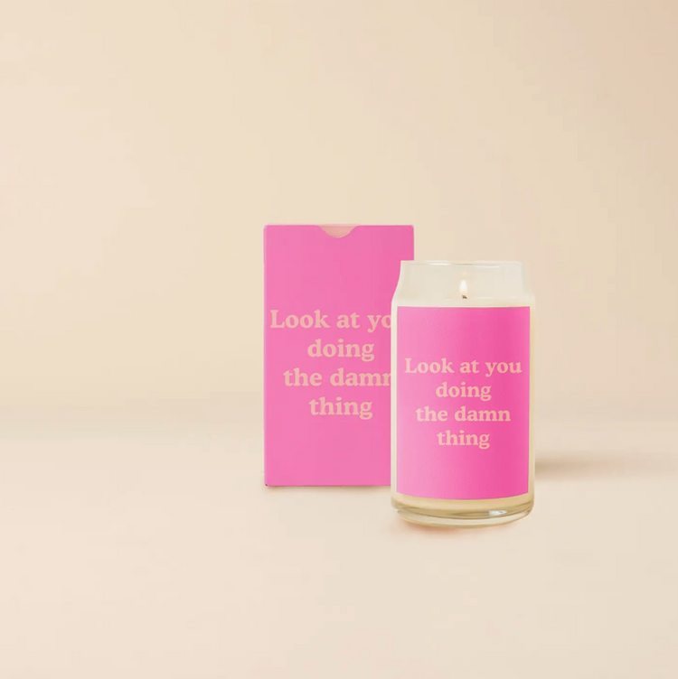 AFFIRMATION GLASS CAN CANDLES