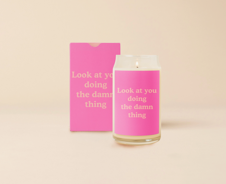 AFFIRMATION GLASS CAN CANDLES