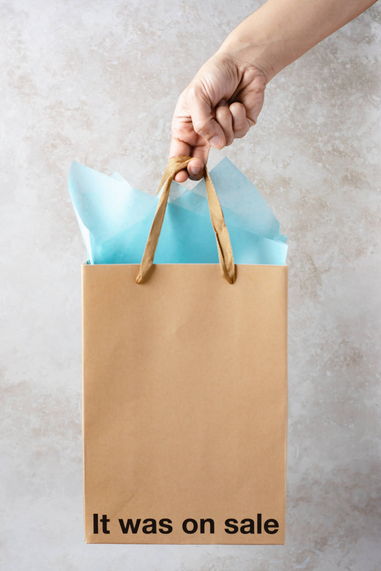 On Sale Gift Bag, BAG-008 (3-Pack): Brown