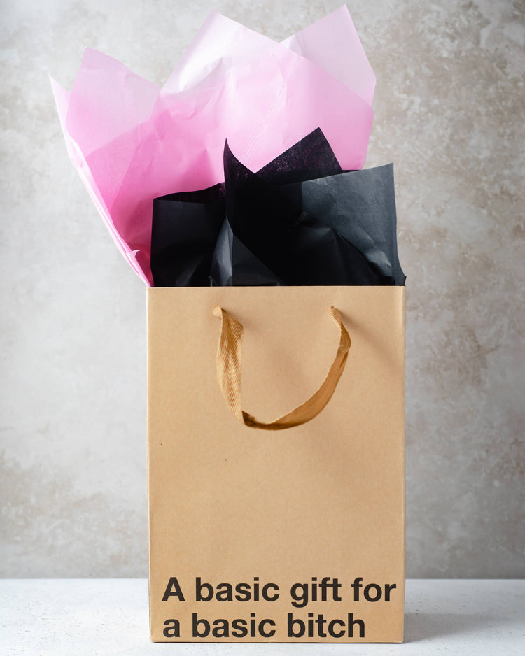Basic Gift Gift Bag, BAG-007 (3-Pack): Brown