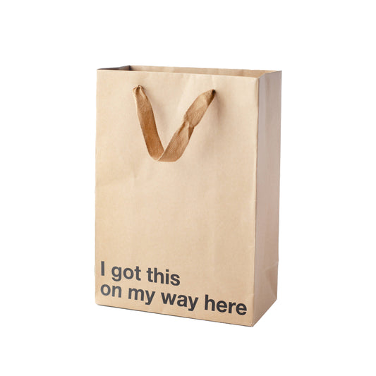 On My Way Gift Bag, BAG-011 (3-Pack): Brown