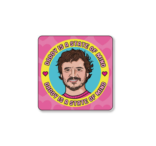 Pedro Pascal Daddy Square Coaster