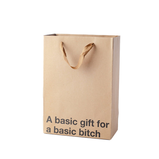 Basic Gift Gift Bag, BAG-007 (3-Pack): Brown