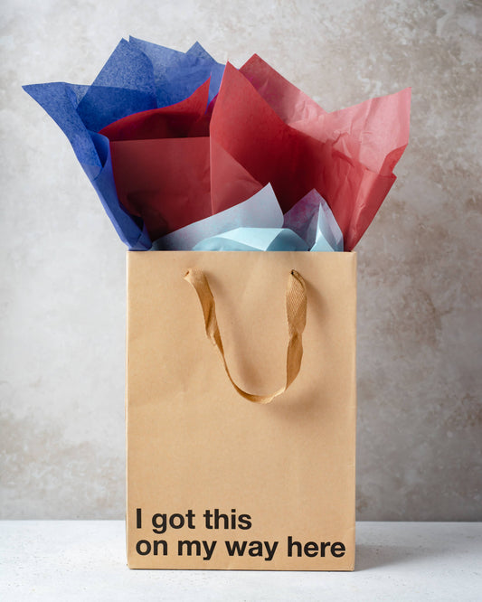 On My Way Gift Bag, BAG-011 (3-Pack): Brown