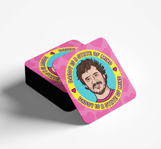 Pedro Pascal Daddy Square Coaster