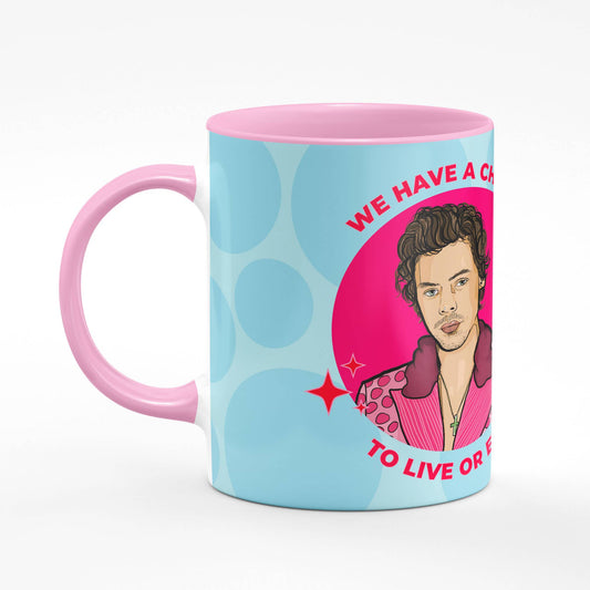 Harry Pink Mug - Blue Inner and Handle